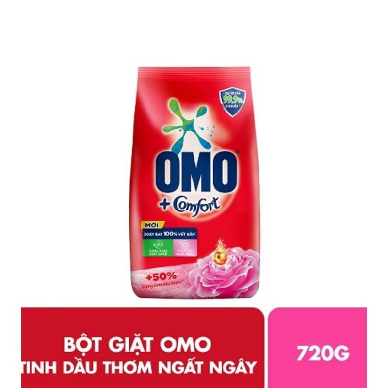 Bột Giặt OMO Comfort Tinh Dầu Thơm (720g)