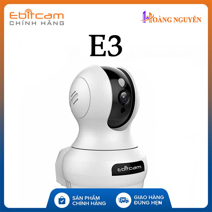 [CHÍNH HÃNG] Camera Wifi Ebitcam E3 Full HD 1080P 2MP - Phát Hiện Chuyển Động, Đàm Thoại 2 Chiều, Xoay 360 độ | BigBuy360 - bigbuy360.vn