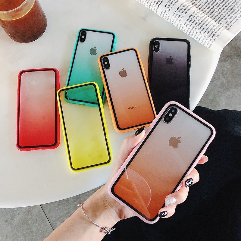 Ốp Lưng Mica Viền Màu (6 Màu) có IP XR