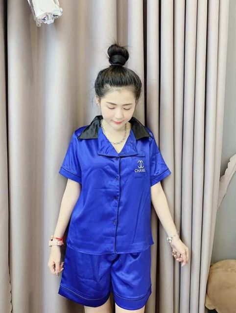 CHUYÊN SỈ ÔM LÔ ĐỒ BỘ PIJAMA LỤA PHI BÓNG