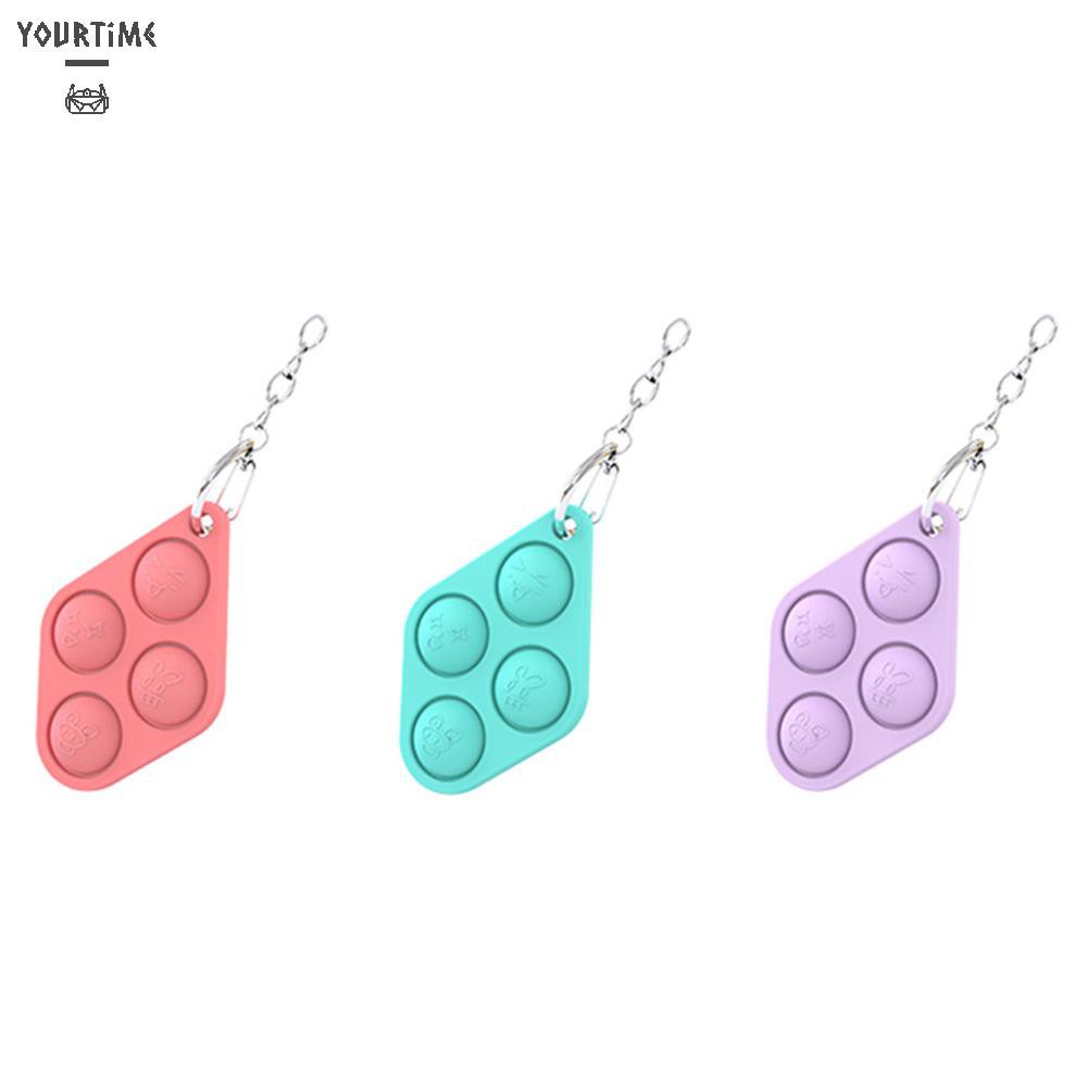 Đồ chơi Simple Dimple Fidget Toy Silicone Stress Relief  Bubble Keyring Toy