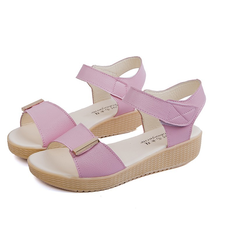 IELGY Giày sandal nữ đế xuồng