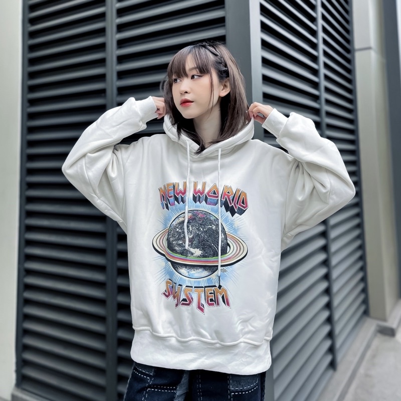 Áo hoodie nỉ bông New world chất liệu nỉ bông ấm áp