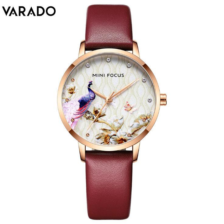 [Tặng vòng tay] Đồng hồ nữ MiniFocus MF0330L.03 chính hãng dây da thời trang cao cấp