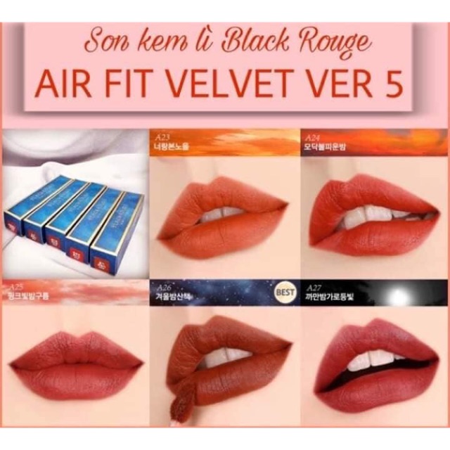 SON BLACK ROUGE AIRFIT VELVET TINT VER5