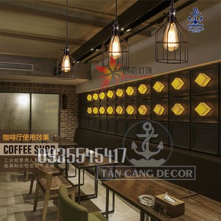 Lồng đèn sắt Vintage E72 sơn tĩnh điện