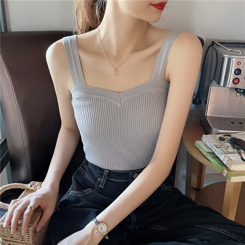 SUXI Áo Thun Croptop Màu Trơn Phong Cách Hàn Quốc Cho Nữ