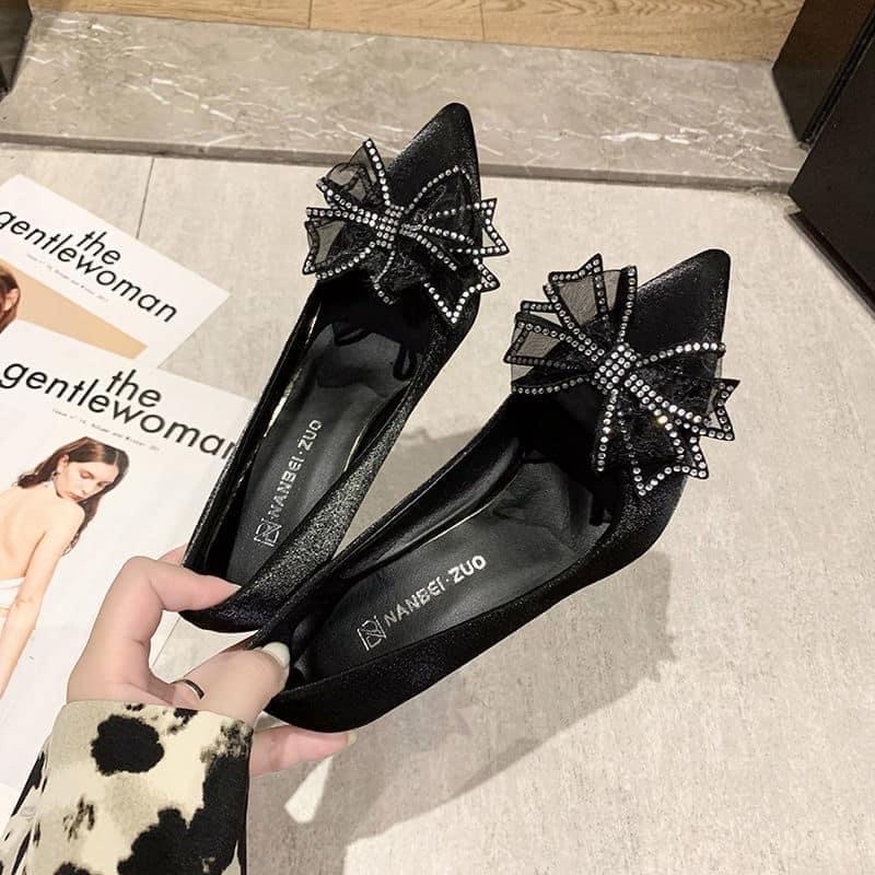 HOT MÃ G27 GIÀY CAO GÓT NƠ CAO CẤP CAO 9P SANG CHẢNH MẪU MỚI 2022