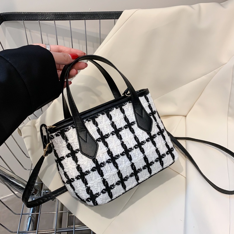 Túi Đeo Chéo Vai Bằng Vải Canvas Thời Trang Mùa Thu Đơn Giản Dễ Thương Cho Nữ