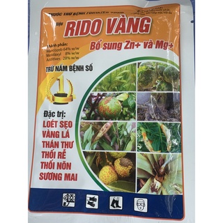 Thuốc trừ nấm bệnh sương mai, vàng lá, thán thư, thối rễ Ridomin (Rido vàng) 35g