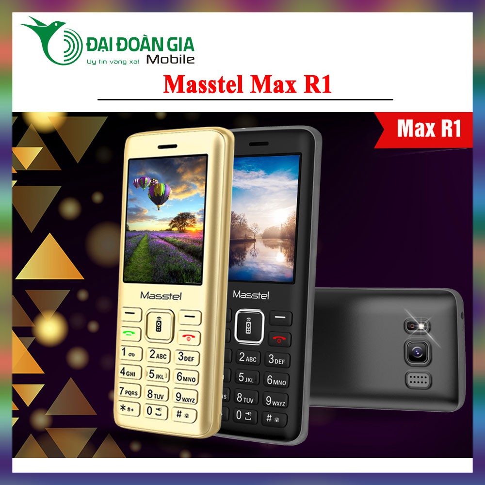 Điện thoại giá rẻ Masstel Max R1 - Chức năng ghi âm cuộc gọi - FM ko cần tai nghe