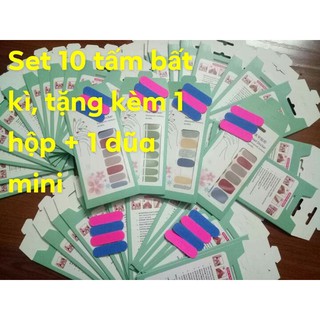 Sỉ DA61-DA80 dán móng tay Bộ 14 nhãn Nail Sticker