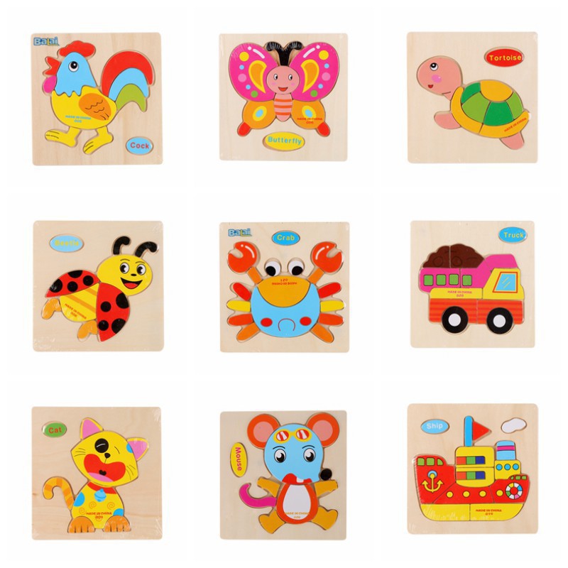 Bộ đồ chơi lắp ghép bằng gỗ sáng tạo vui nhộn cho bé ( có nhiều mẫu lựa chọn)