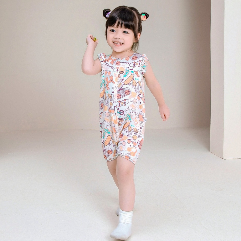 Bộ body cộc tay bé trai bé gái hãng Chaang - SS2022