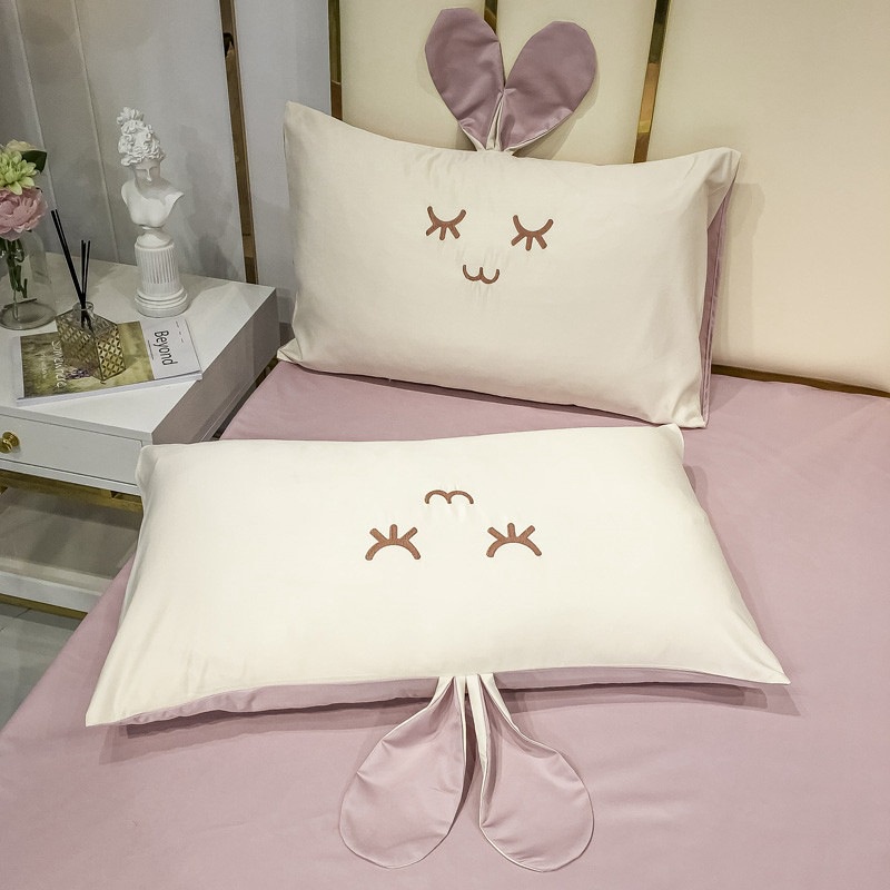 New summer ice silk sheet quilt cover cartoon washed silk four piece set lovely children's three piece set bedding | BigBuy360 - bigbuy360.vn