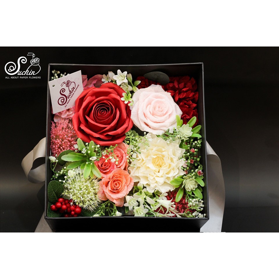 Hộp hoa vuông quà tặng