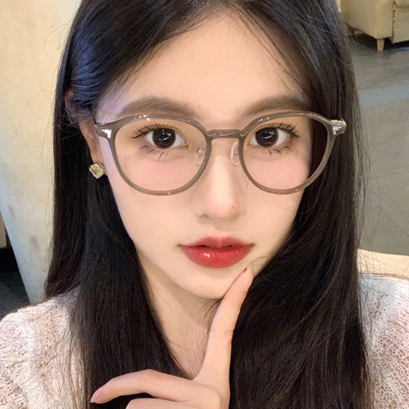 Mắt Kính Gọng Tròn Chống Ánh Sáng Xanh Thời Trang Hàn Quốc Cổ Điển