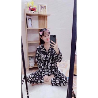 🔥🔥bộ pizama tay dài quần dài 40-61kg