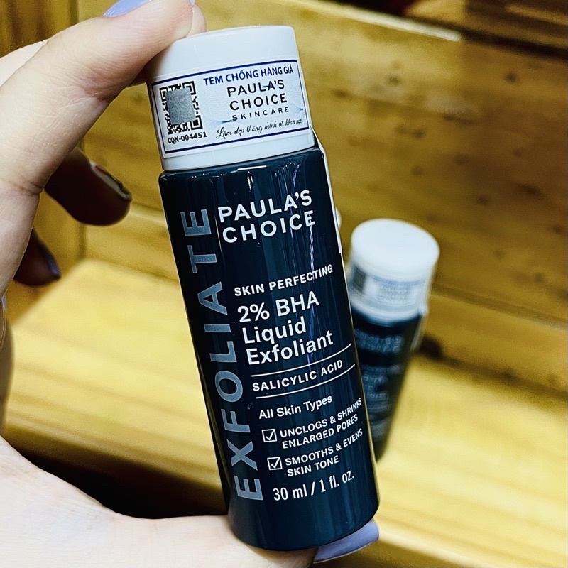 Dung Dịch Loại Bỏ Tế Bào Chết Paula's Choice Skin Perfecting 2% BHA Liquid Exfoliant (30mL)