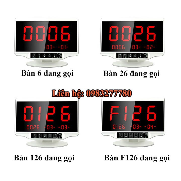 Hệ thống chuông gọi bàn phục vụ không dây WIRELESS CALL