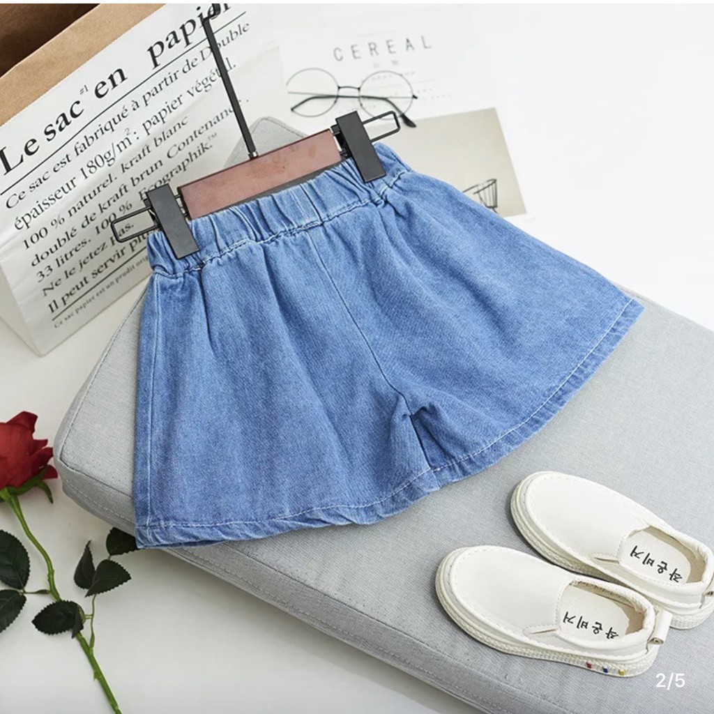 Quần short Demin giả váy cho bé❤️ 8-22kg ❤️Quần jeans giả váy bé gái