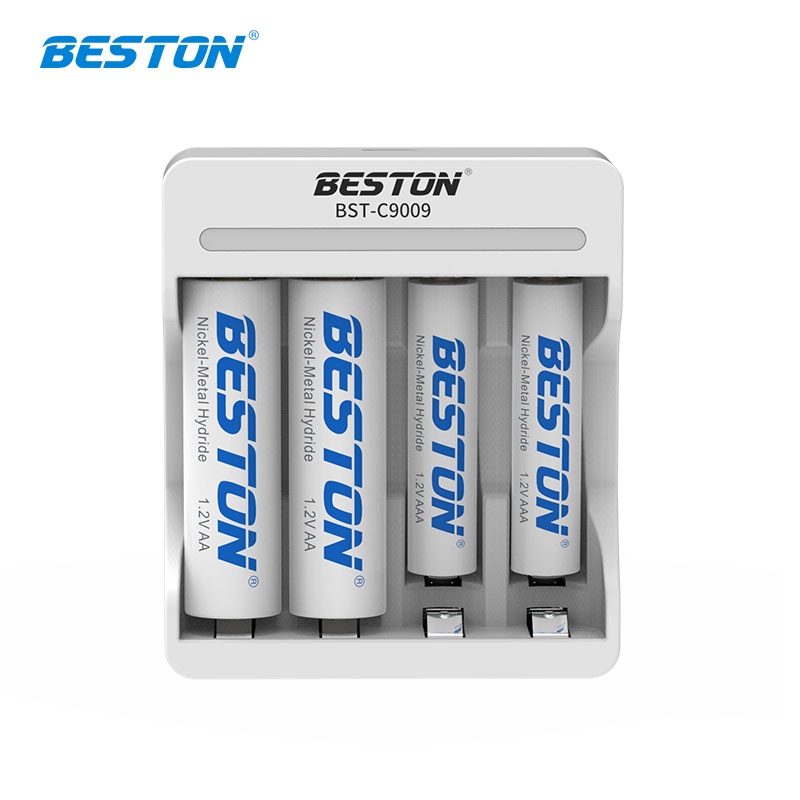 BESTON Combo Sạc C9009 và pin AA AAA Dung lượng lớn