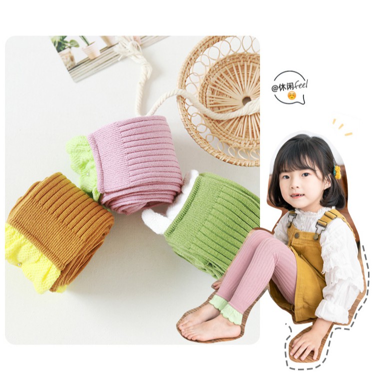Quần Legging In Hình Dễ Thương Cho Bé Gái
