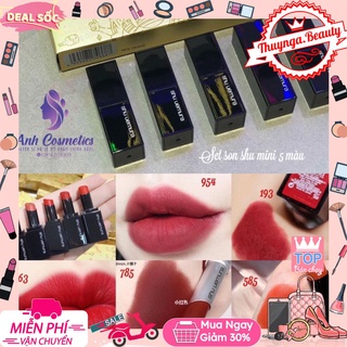 ✿[TẶNG KÈM BILL] SET son SHU UEMURA onepiec mini 5 màu 163,193,785,954,585 mẫu mới 2020 #THUYNGA.BEAUTY.SHOP#