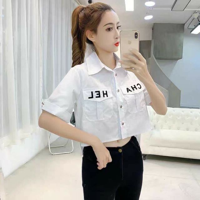 Áo sơ mi đuôi tôm vạt thấp cao_Sl