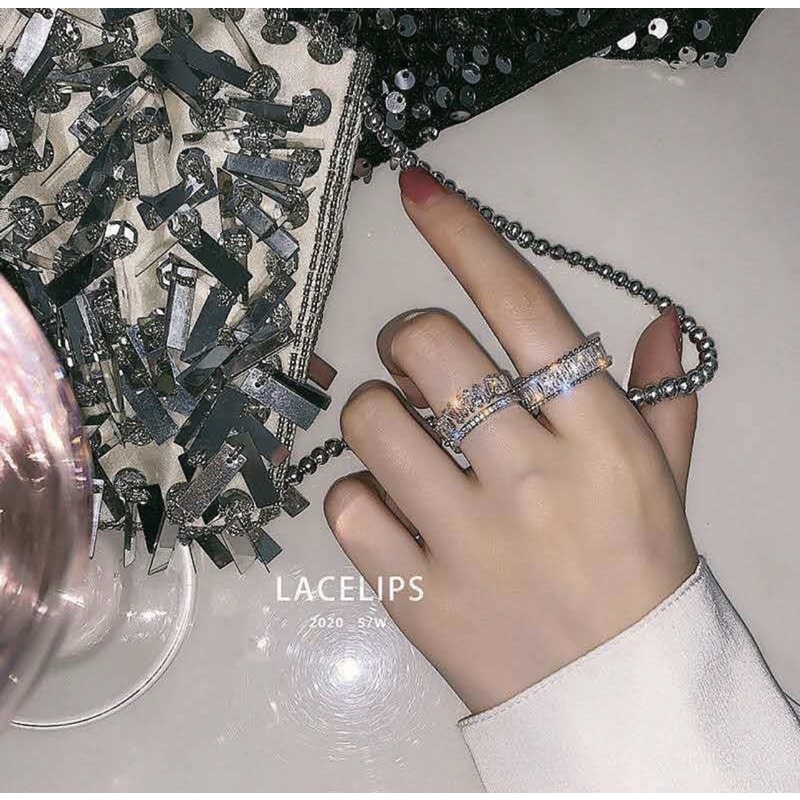 Nhẫn LaceLips luxury set có ảnh thật