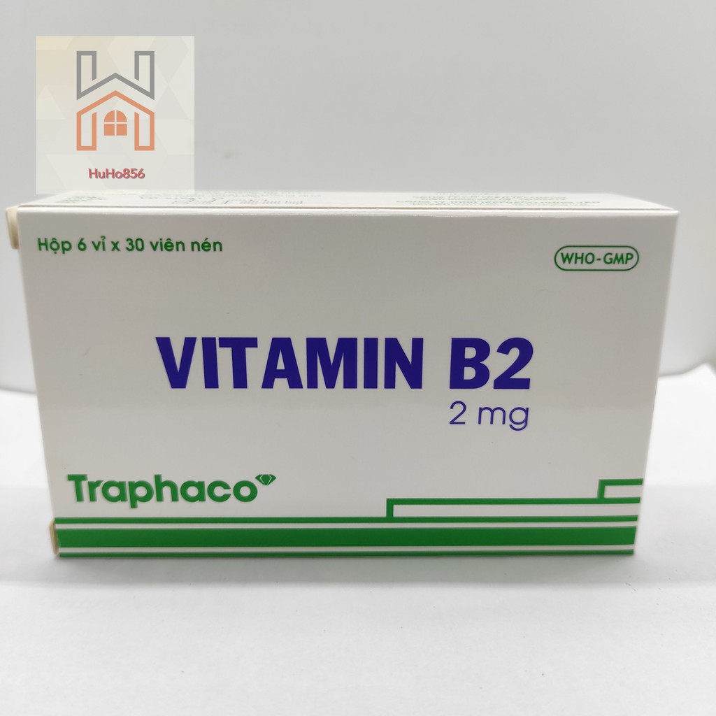 Vitamin B2 Traphaco hộp 6 vỉ x 30 viên