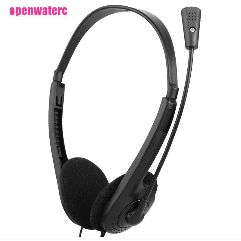 OPE For PC Laptop 3.5mm Wired Over-Ear Headphone Stereo Headset with Microphone