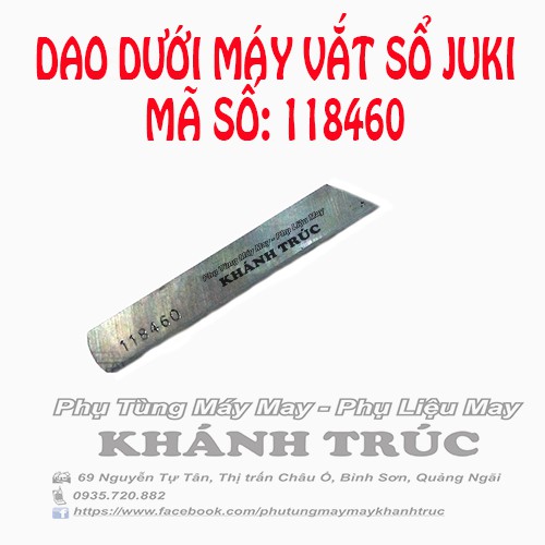 Dao dưới vắt sổ Juki MO2500 máy may (khâu) công nghiệp