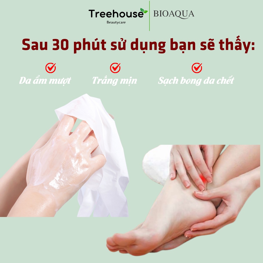 Mặt nạ ủ CHÂN/TAY Bioaqua - 1 GÓI 2 miếng TREEHOUSE SHOP