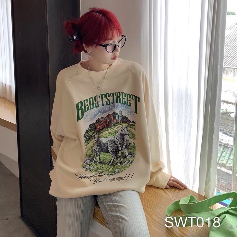 Áo Sweater Cừu Ulzzang Unisex VN CLO - SWT018_PET