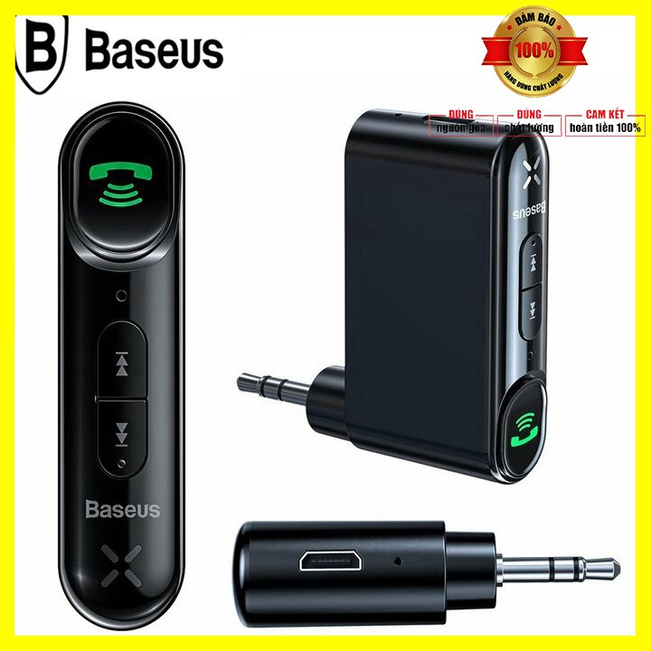 Bộ thu phát Bluetooth Receiver Baseus WXQY-01 Bluetooth version: v5.0, Cổng sạc micro USB