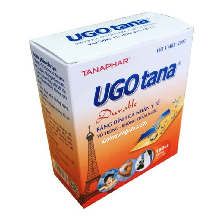 Băng dán cá nhân Urgo Tana - Hỗ trợ bảo vệ các vết thương nhỏ, vết trầy xước, rách da (Hộp 102 Miếng)