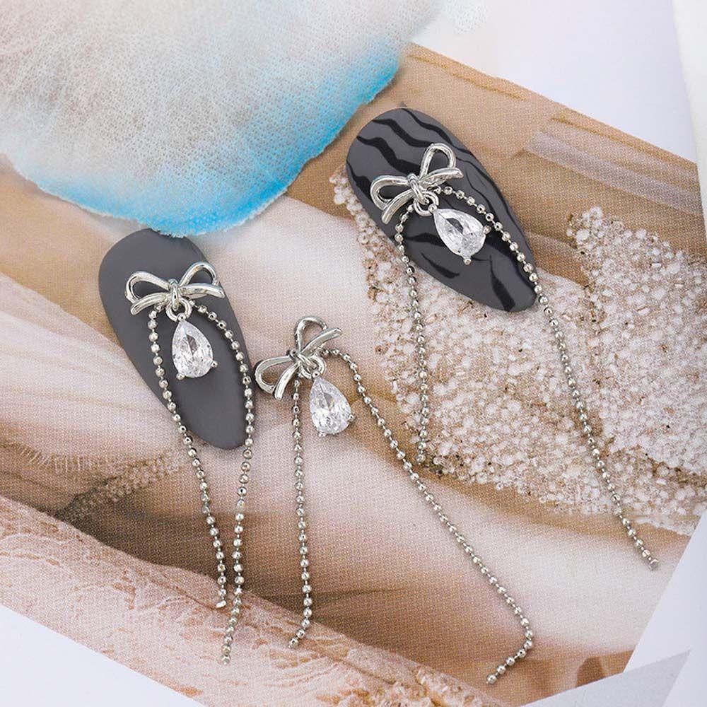 Phụ Kiện Trang Trí Móng Tay Hình Gấu 3D Sang Trọng DIY|Hạt Đá Zircon Trang Trí Móng Tay Nghệ Thuật