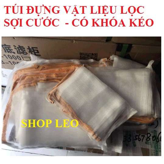  TÚI ĐỰNG VẬT LIỆU LỌC SỢI CƯỚC CÓ KHÓA KÉO - TÚI LƯỚI