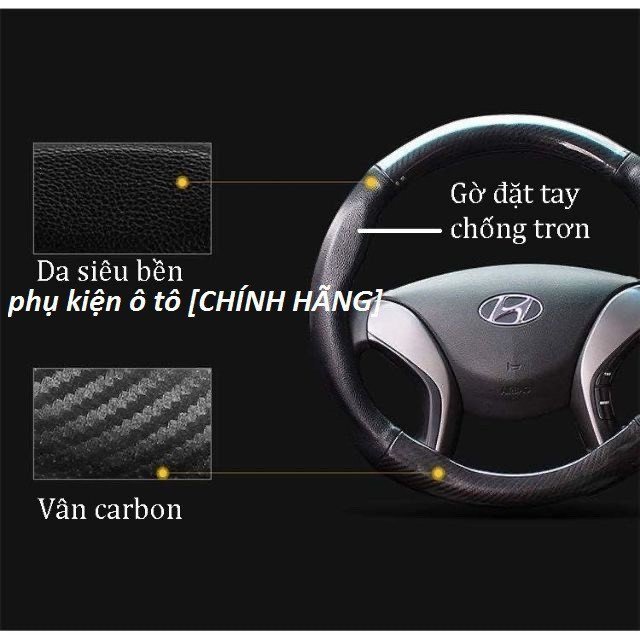 Bọc vô lăng MAZDA 2 Mazda 3 Mazda 6 CX5 BT50 CX8 CX30 chất liệu da vân cacbon đục lỗ thoáng khí