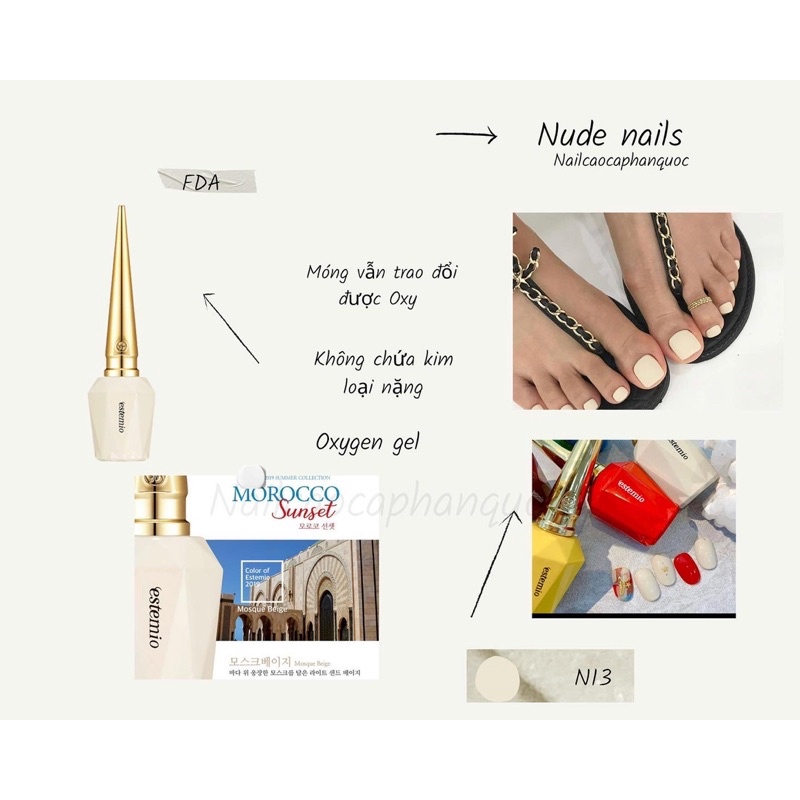 [Byshop93] Sơn gel cao cấp Estemio Hàn Quốc tone màu nude ( giá lẻ 1 chai)
