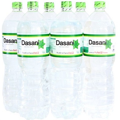Thùng 6 chai nước tinh khiết Dasani 1.5L - Chai cải tiến - Bảo vệ cả sức khỏe bạn và môi trường