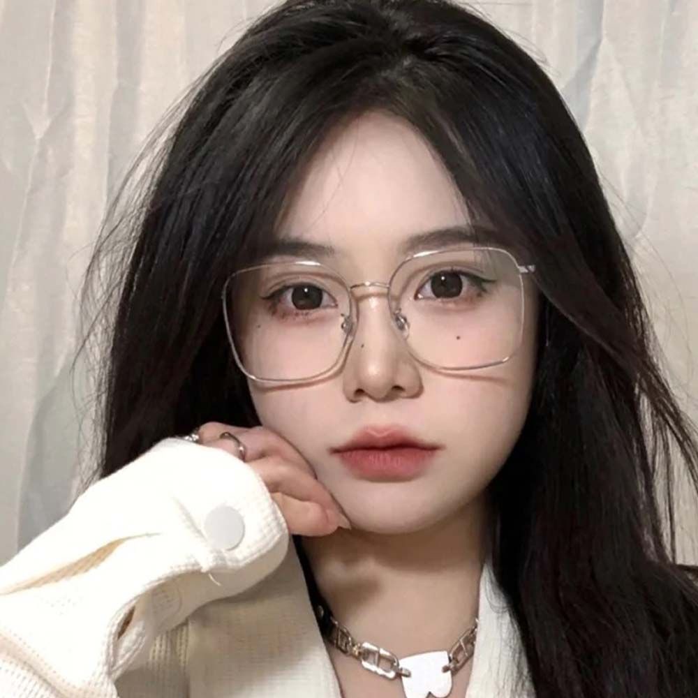 Mắt kính gọng vuông lớn trong suốt chống ánh sáng xanh phong cách cổ điển BACK2LIFE