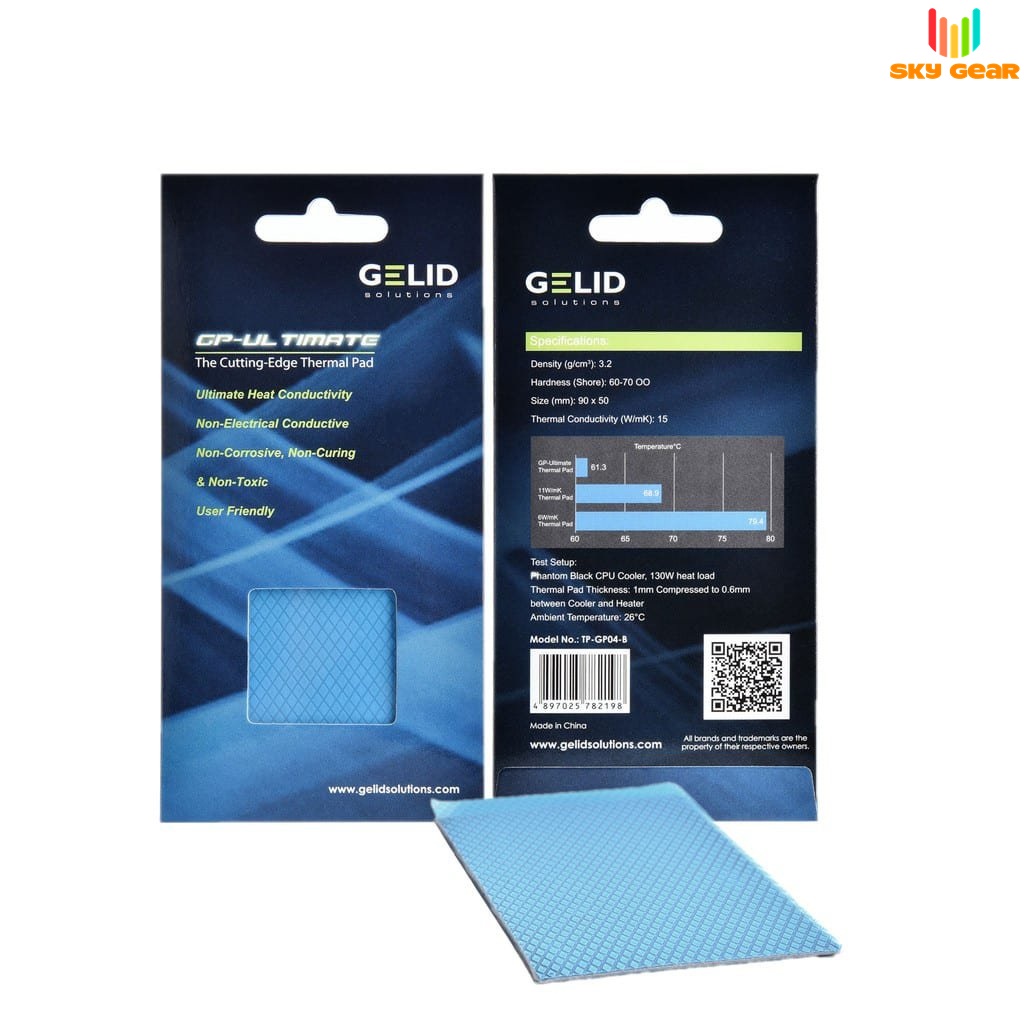 Miếng tản nhiệt cao cấp Gelid Thermal Pad  GP-Ultimate 15W/mk