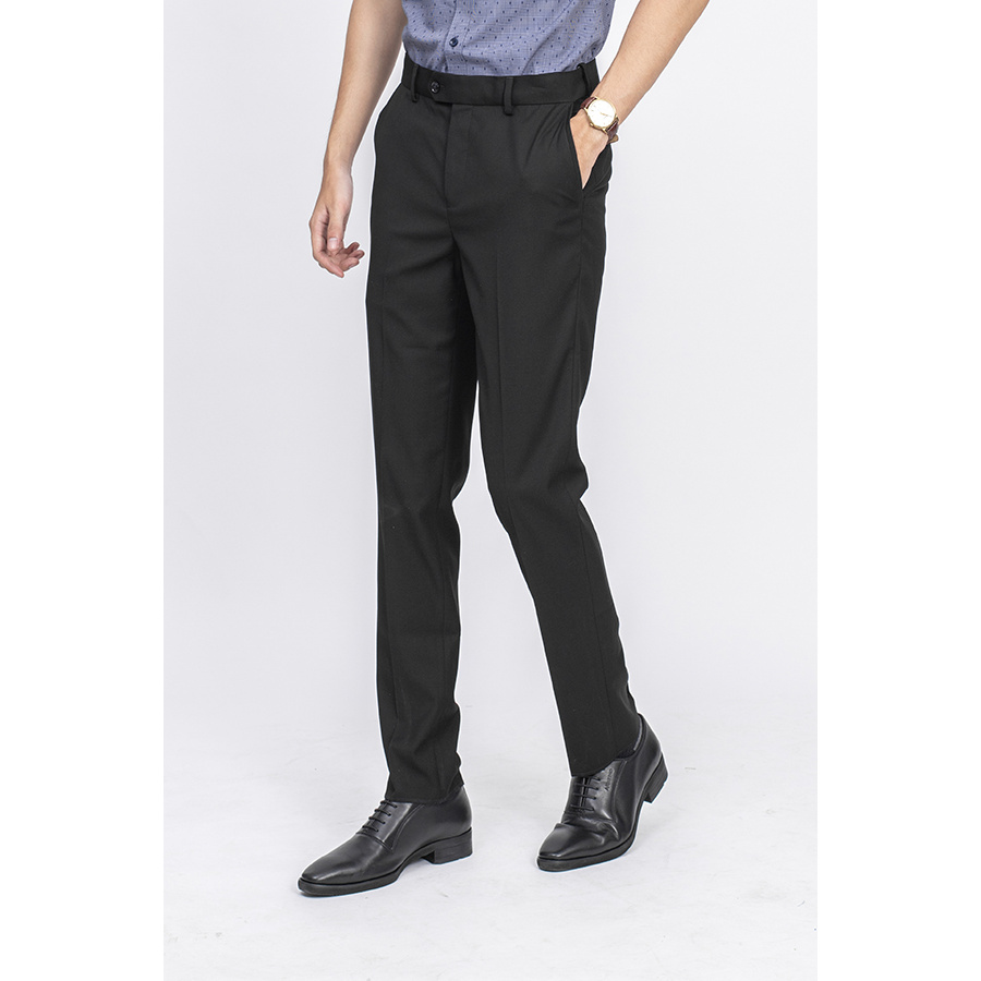 Quần Tây Nam Aristino ATR03009 (ATRR0509) Quần Âu Nam Màu Đen 1 Kiểu  Dáng Regular Fit Vải Polyester