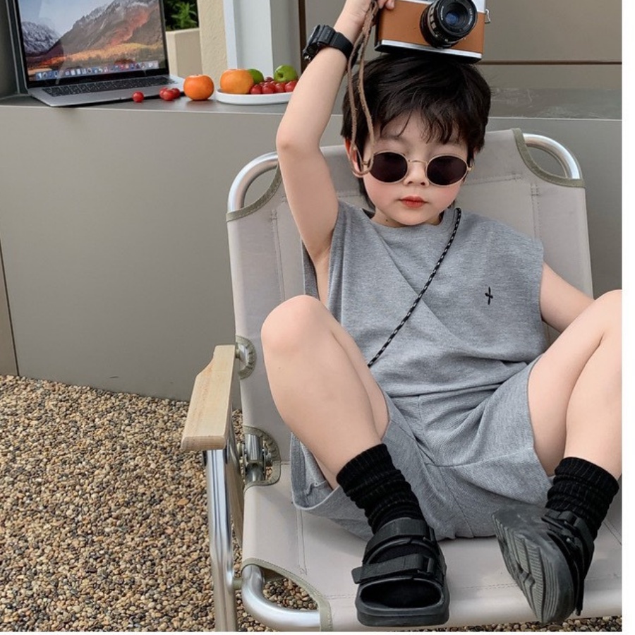 Bộ Ba Lỗ Star Trẻ Em, Bộ Sát Nách Cho Bé Trai Và Bé Gái Chất Liệu Cotton Mềm Mịn Thoáng Mát Heri Kids