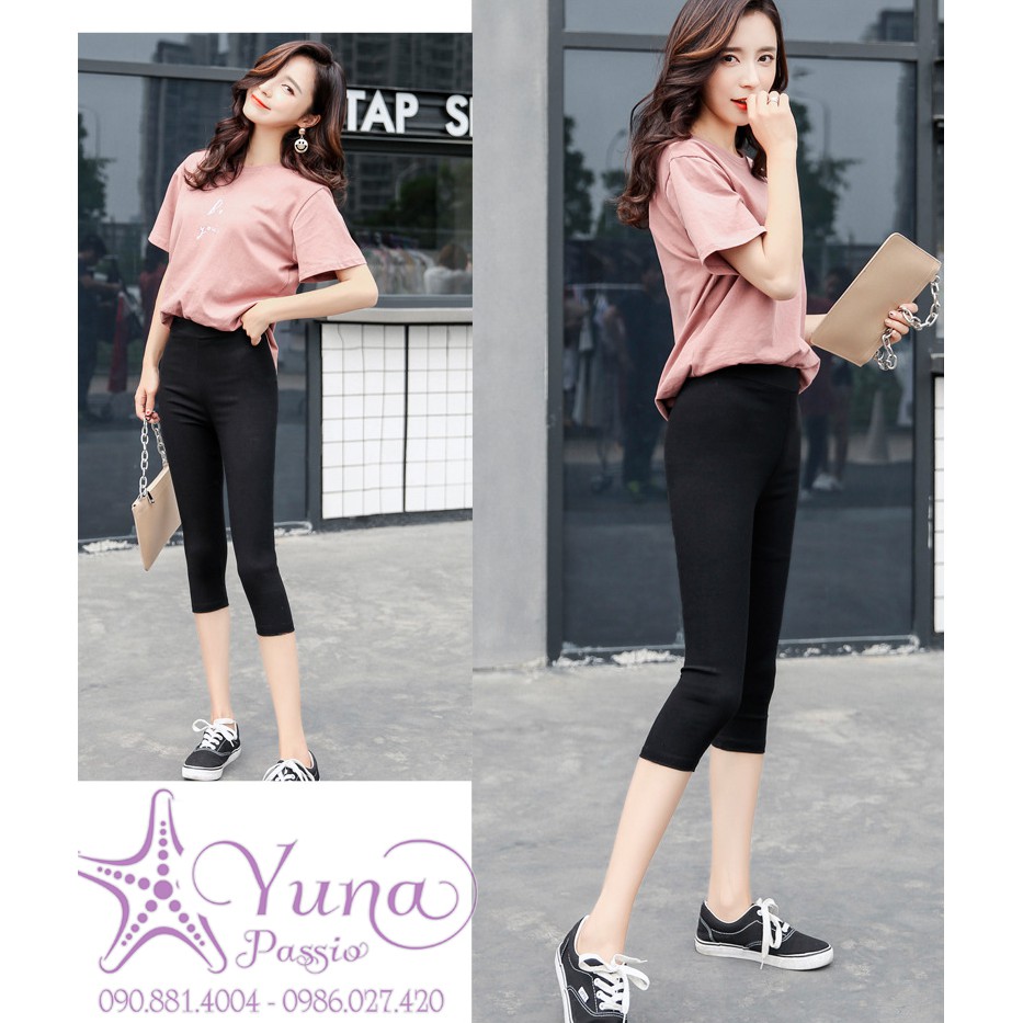 Quần Legging Uni lửng tôn dáng 2 túi sau | WebRaoVat - webraovat.net.vn