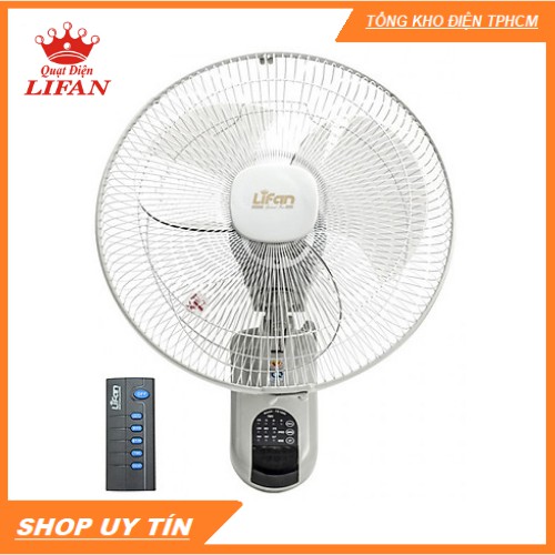 Quạt Treo Tường remote Lifan TE1689 ( đảo hình sóng)-Bảo Hành 1 Năm