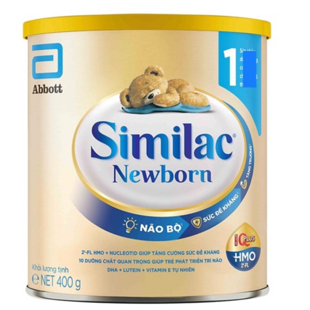 Sữa bột Similac IQ Plus 1 HMO 400g (Mẫu Mới )