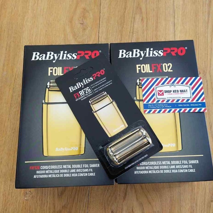 Nắp và lưỡi cạo khô Babyliss Gold